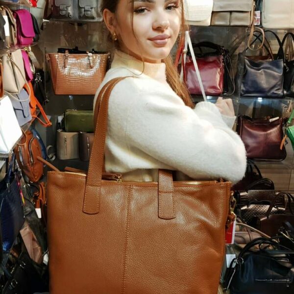 Luksusowa aktówka VEZZE z miękkiej skóry Wzór 1113